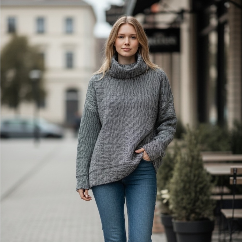 GAP black & white Cowl Neck Sweater